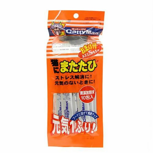他サイト： キャティーマン 猫にまたたび 無添加粉末 10包入 猫 またたび ドギーマン キャットフードの商品画像