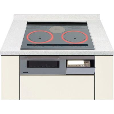 他サイト： 【日付指定商品】2口IH+ラジエント 鉄・ステンレス対応 ビルトインタイプ IHクッキングヒーター(シルバー/シルバー/幅60cの商品画像