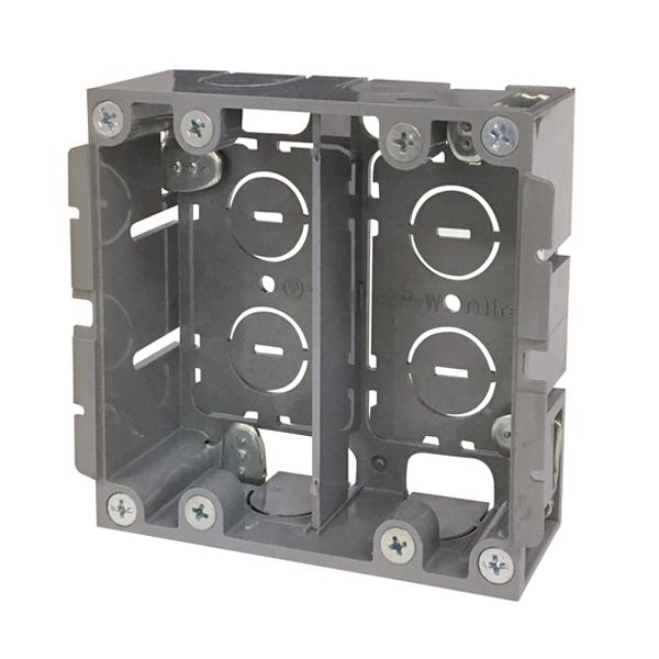 他サイト： 未来工業 【送料無料】SBP-W(M) あと付はさみボックス(2ケ用) (SBPW(M))の商品画像