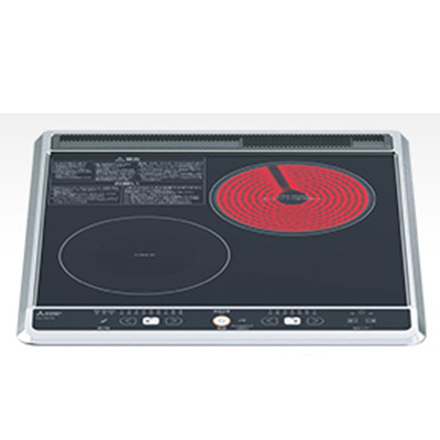 他サイト： ビルトイン型 1口IH+ラジエントヒーター(20Aタイプ) (ブラック) 三菱電機 CS-H217B【送料無料】 (CSH217の商品画像