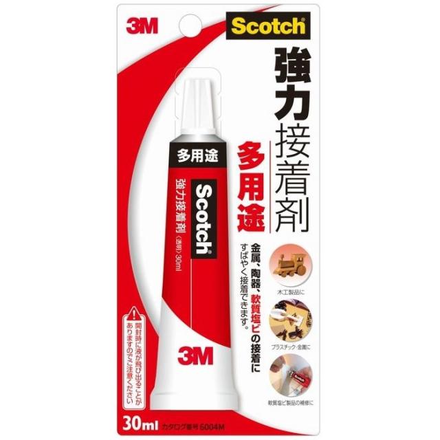 他サイト： 【メール便での発送商品】スコッチ強力接着剤多用途30ML 6004M スリーエム 4549395849123【送料無料】 の商品画像