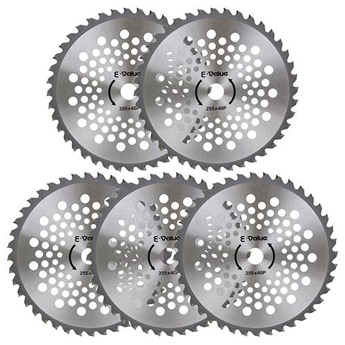 他サイト： 軽量タイプチップソー 5枚組(ETT-255X40PX5P) E−Value 4977292643917【送料無料】 の商品画像