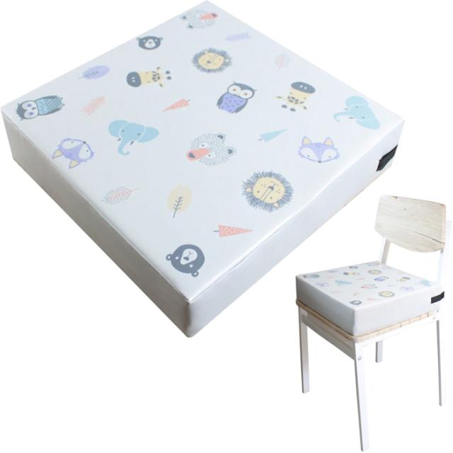 他サイト： イマージ 【送料無料】4995989506673 お子様用大判高さ調節クッション 北欧アニマル柄 グレーの商品画像