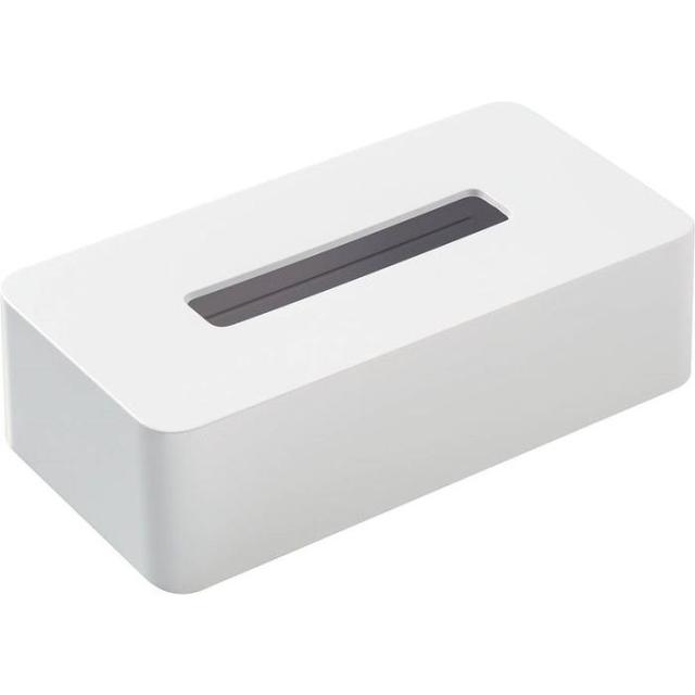 他サイト： オーエ 【送料無料】4901065536762 SHII ティッシュケース W マグネット2個付き ホワイト 53676の商品画像