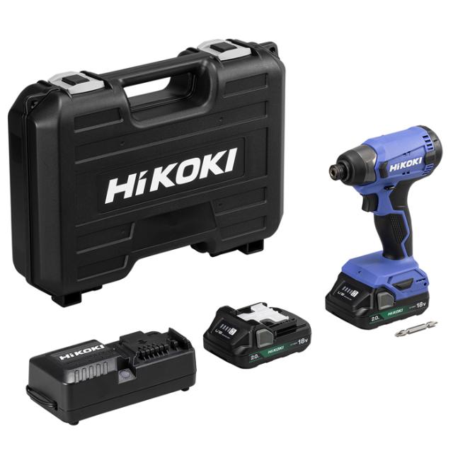 他サイト： 18V コードレス インパクトドライバ コンパクトタイプ 2.0Ah 蓄電池×2個 充電器 ケース付 [KH01] HiKOKIの商品画像