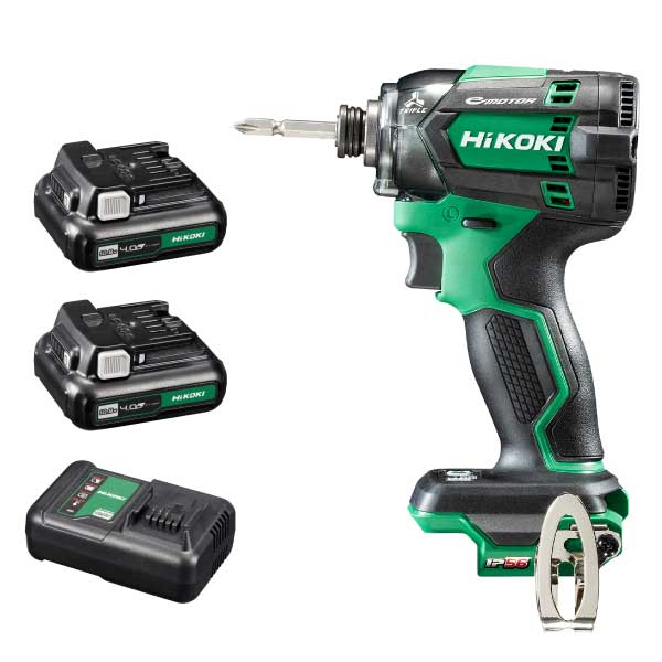 他サイト： HiKOKI 【送料無料】WH12DCA(2LS) 10.8V 充電式 インパクトドライバー 電池2個、充電器、ケース付 ビットの商品画像