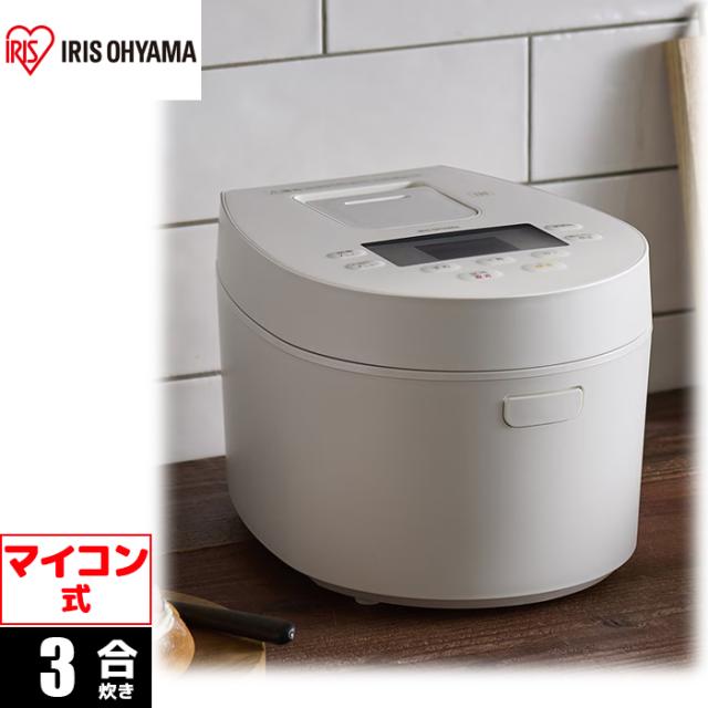 他サイト： IHジャー炊飯器 3合 ホワイト アイリスオーヤマ RC-IL30-W【送料無料】 (RCIL30W)の商品画像