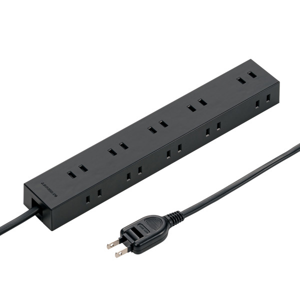 他サイト： 電源タップ 2P 10個口 強力ネオジムマグネット シャッター付 サンワサプライ TAP-2210-1BK【送料無料】 (TAPの商品画像