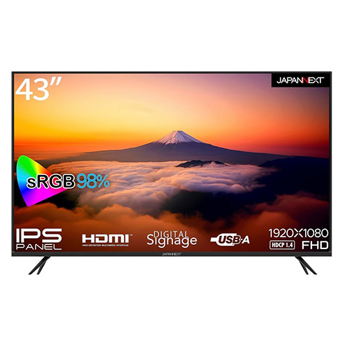 他サイト： ジャパンネクスト 【送料無料】JN-IPS43FHD-U 43インチ ワイド液晶ディスプレイ(1920x1080/IPS/HDMの商品画像