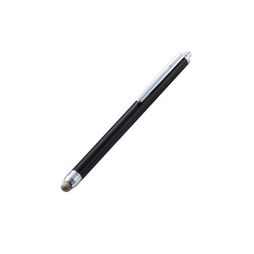 他サイト： 【メール便での発送商品】タッチペン スタイラスペン 3個入 導電繊維タイプ クリップ付 ペン先交換可 ブラック エレコム PWTの商品画像