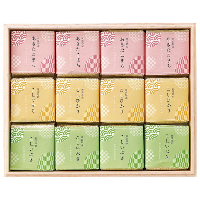 初代田蔵 木箱入りブランド銘柄 無洗米食べくらべギフトセット IROHA-100KKK ギフト包装 のし紙無料