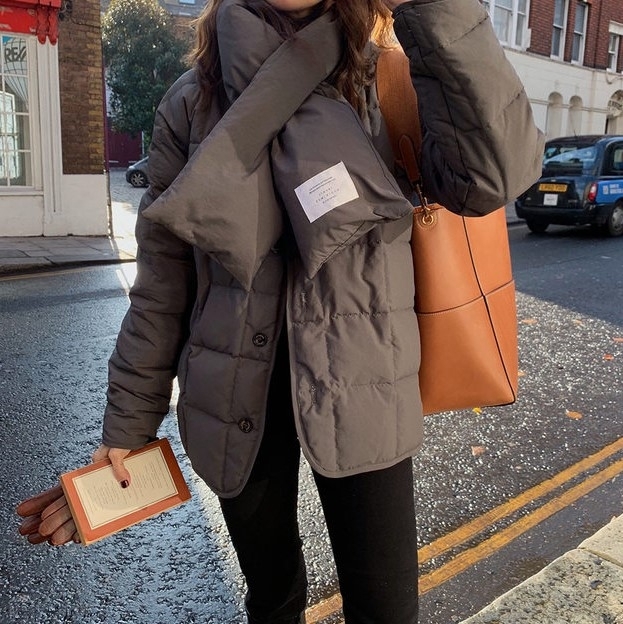 超目玉 期間限定 秋新作 ダウンジャケット レディース マフラー ロング ショート 秋 冬 コート アウター 韓国ファッション カジュアル 無地 シンプル アプ 国内最安値 Www Endocenter Com Ua
