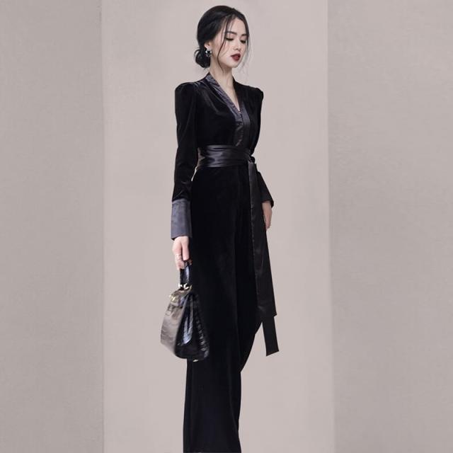 超目玉 パーティードレス パンツ ベルベット 結婚式のお呼ばれ30代パンツドレス かっこいいパンツドレス 結婚式 お呼ばれ 代 30代 40代 結婚式 日本未入荷 入手困難 Www Meikyu Jp