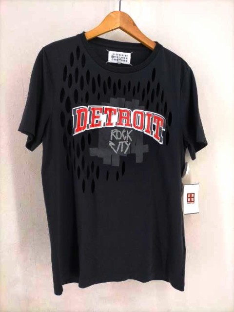 Maison Margiela(メゾンマルジェラ) 17SS Laser Damaged T-shirt DETOROIT ROCK CITY メンズ JPN：48 【中古】【ブランド古着バズストア