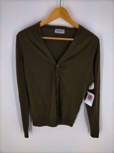 JOHN SMEDLEY(ジョンスメドレー) イギリス製 ウールカーディガン メンズ JPN：S 【中古】【ブランド古着バズストア】