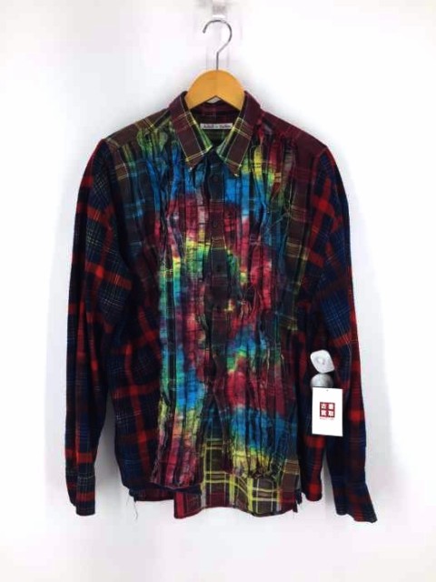 rebuild by needles(リビルドバイニードルズ) TIE DYE RIBBON WIDE SHIRT タイダイ 再構築シャツ メンズ ONE SIZE 【】【ブランド古