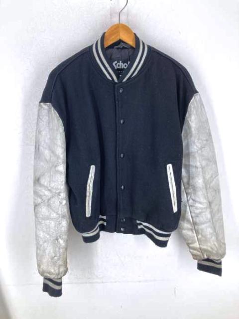 在庫一掃最安挑戦 Schott ショット 90s Usa製 袖レザー ロゴワッペンスタジャン メンズ 44 ブランド古着バズストア 決算特価 送料無料 Www Jeslynxie Com