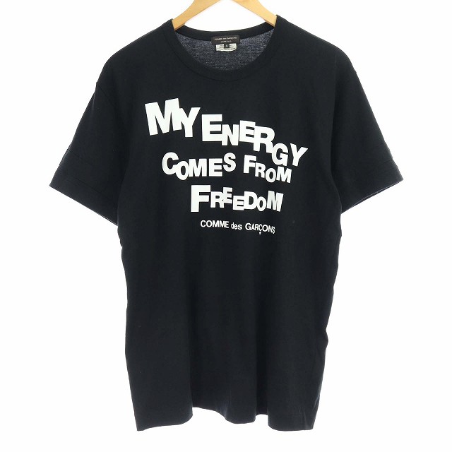 COMME des GARCONS HOMME PLUS(コムデギャルソンオムプリュス) AD2019 19SS MY ENERGY COMES FROM FREEDOM Tシャツ カットソー 半袖 プリ