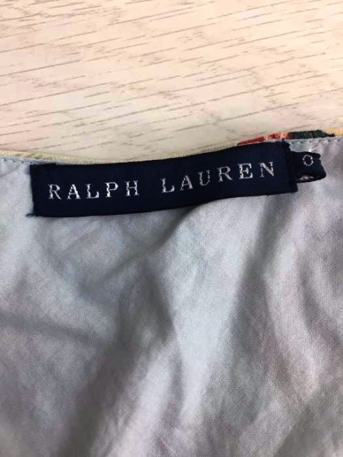 RALPH LAUREN(ラルフローレン) 裾ダメージ加工 花柄ティアードキャミワンピース レディース 0【中古】【ブランド古着バズストア】の