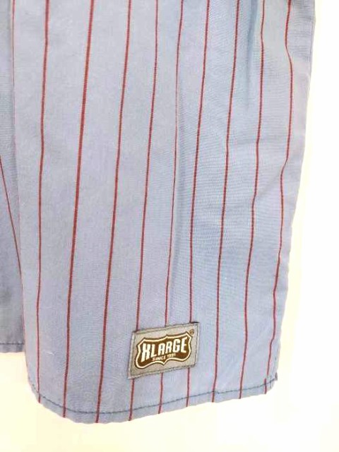 X-LARGE(エクストララージ) STRIPE WORK SHIRT メンズ JPN：M 【中古】【ブランド古着バズストア】の通販はau