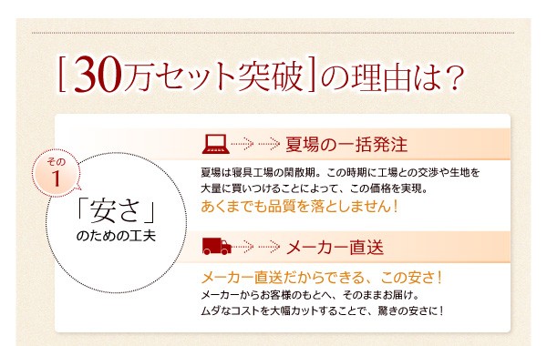 カラー羽根布団セット