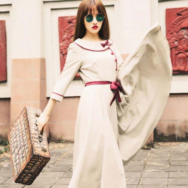 長袖マキシワンピース ロング丈フレアワンピース フレアワンピース お嬢様ワンピ レディース 9分袖 リボン レトロ ハイウエストの通販はau Pay マーケット にゃニャオ 商品ロットナンバー 長袖マキシワンピース ロング丈フレアワンピース フレアワンピース お嬢様ワンピ レディース 9分袖 リボン レトロ ハイウエストの通販はau Pay マーケット にゃニャオ 商品ロットナンバー