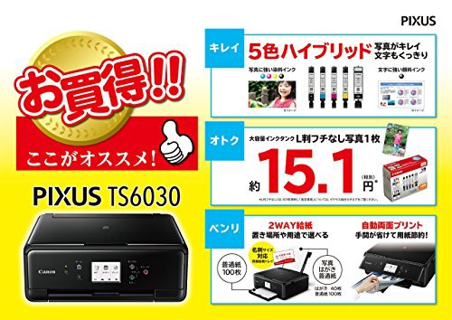 旧モデル Canon インクジェットプリンター複合機 TS6030 BK ブラックの通販はau PAY マーケット - shopashito