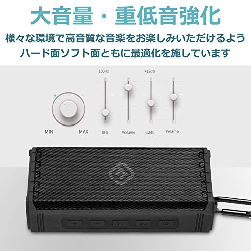 在庫有 40s Bluetooth スピーカー 防水 高音質 重低音 Sdカード 大音量 防塵 ポータブル ハンズフリー お風呂 ステレオ アウトドア 長時間 車 新品 Olsonesq Com