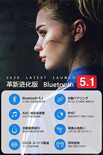 魅力的な 2020進化版 最新bluetooth5 1 Edr Bluetooth イヤホン Ipx7防水 Hi Fi高音質 完全ワイヤレス イヤホン 自動ペアリング ブルートゥース 在庫限り Farazyhospitalnatunbazar Com