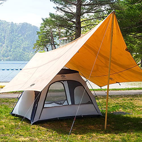 最新コレックション 夏キャンプの悩みを撃破 Go Glamping テント 簡易テント ドーム 2 4人用 二面メッシュスクリーン 涼しさ満点 防虫対策 結露防止 簡 包装無料 送料無料 Carlavista Com