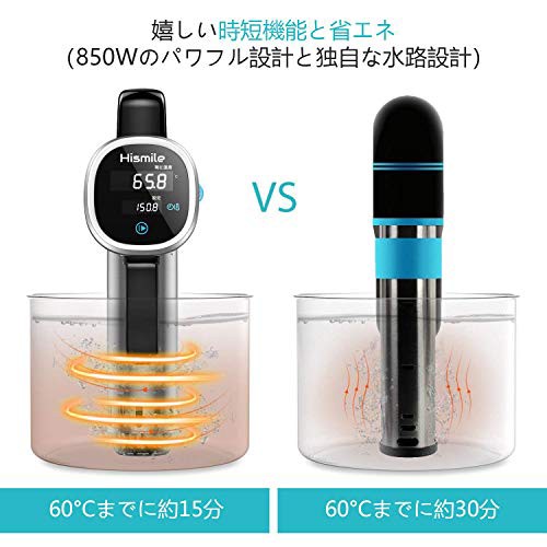 在庫再入荷 Hismile 低温調理器 真空調理機 低温 調理 クッカー 高さ12cmの浅い鍋にも対応した本格派 コンパクト 低温調理器具 チャーシューメーカーの通販はau PAY マーケット - RUMBLE|商品ロットナンバー 正規店