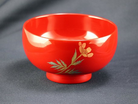 新品 正規品 越前漆器 漆 贈り物 日本製 福寿草 フクジュソウ 2月26日 朱 誕生花付き汁椀 碗 椀 食器 キッチン その他キッチン 食器 調理 Jsbbmarina Com