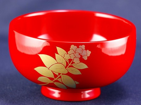 楽天最安値に挑戦 越前漆器 誕生日 贈り物 日本製 ヘリオトロープ 5月24日 朱 誕生花付き汁椀 碗 椀 食器 キッチン その他キッチン 食器 調理
