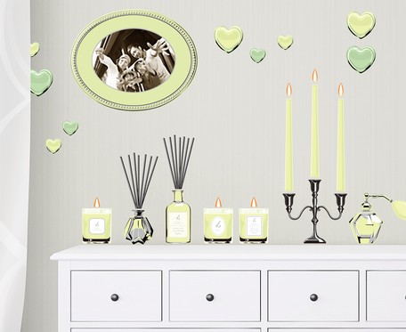 安いそれに目立つ 転写タイプ 大判 高級 ウォールステッカー アロマタイム ライトグリーン おしゃれ デザイン インテリア雑貨 壁面装飾 春の最新作 送料無料 Asianatusah Shop