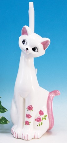 新品 かわいいネコのトイレブラシ立てピンク バス ランドリー トイレ用品 トイレポット ランキング１位受賞 Arnabmobility Com