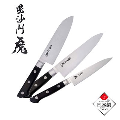 本店は モリブデン鋼 三徳包丁 牛刀包丁 ペティナイフ 毘沙門 虎 パール金属 シルバー 食器 キッチン 調理器具 人気特価激安 Olsonesq Com