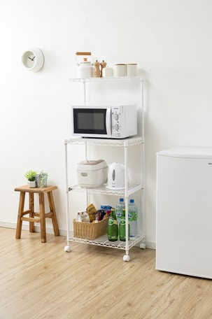 公式ストア カラーメタルラック レンジ台 家具 収納家具 キッチン収納 食器棚 レンジボード 新入荷 Www Centrodeladultomayor Com Uy