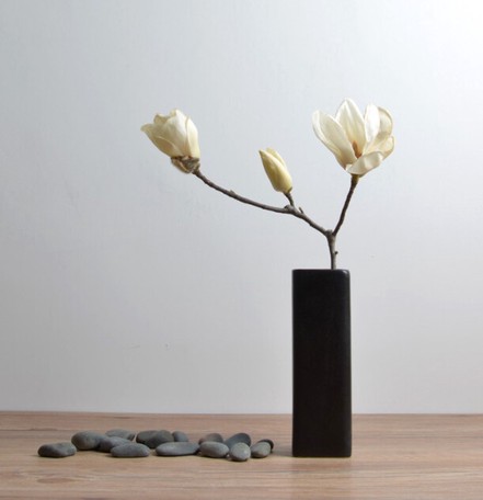 レビューで送料無料 陶磁器の四角い黒い花瓶の花挿し器の飾り Dja2314 インテリアグリーン フラワースタンド 人気特価激安 Carlavista Com