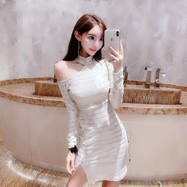 国内正規品 オフショルダーグリッターワンピース おしゃれ Carlavista Com