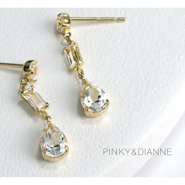 超歓迎即納 ピンキー&ダイアン スタッドピアス ゴールドピアス レディース 女性 揺れの通販はau PAY マーケット - 新宿銀の蔵 シルバーアクセサ 3連 ホワイトトパーズ ゴールド ピアス 2P 両耳用 K10 10金 10k 最新作低価