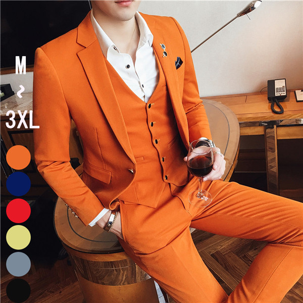 超大特価 紳士服 ベスト付き メンズスー 結婚式 ステージ衣装 大きいサイズ 細身 カジュアル カラオケ スーツ メンズ シングル 大会 スリムスーツ 最終値下げ