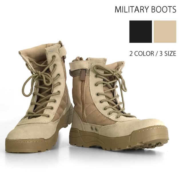 ミリタリーブーツ メンズ シューズ 米軍 U S A 2色 Shoes27