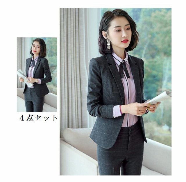期限セール フォーマルスーツ 4點セットスーツ 事務服 レディーススーツ 通勤 リクルートスーツ スカートスーツ 就活 ビジネスの通販はau Wowma ワウマ 東京 Com 商品ロットナンバー
