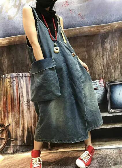 サロペット 大きいポケット 可愛い デニムワンピース ロングワンピース レディース オーバーオール 038 森ガール風 デニムの通販はau Pay マーケット Hhcストア 商品ロットナンバー