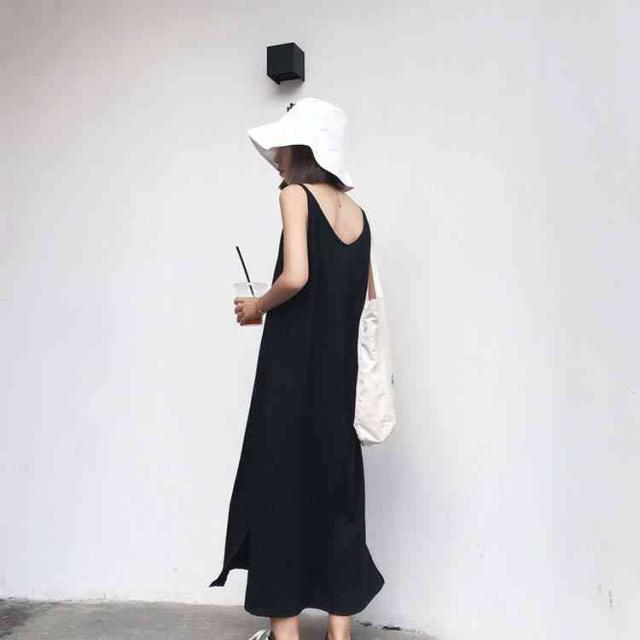 プルオーバートップス ワンピース ロング丈 春夏 マキシ丈 レディース