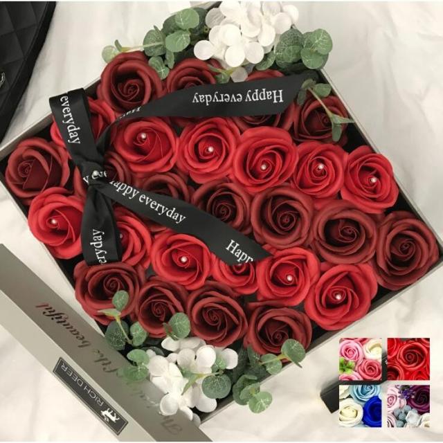 花束 ソープフラワー フラワー ソープ 造花 ボックス プレゼント 花 バラ フレグランスソープフラワーの通販はau Pay マーケット サーフトリップ 商品ロットナンバー