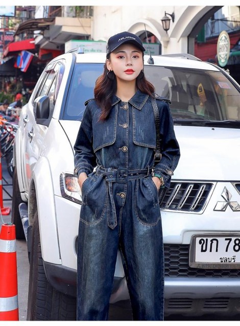 のおすすめ デニムパンツ ズボン ボトムス レディース デニム オーバーオールの通販はau Pay マーケット ツヨシスタイル 商品ロッ ジャンプスーツ つなぎ レディース かっこいい きれいめ 長袖 パンツ こなれ