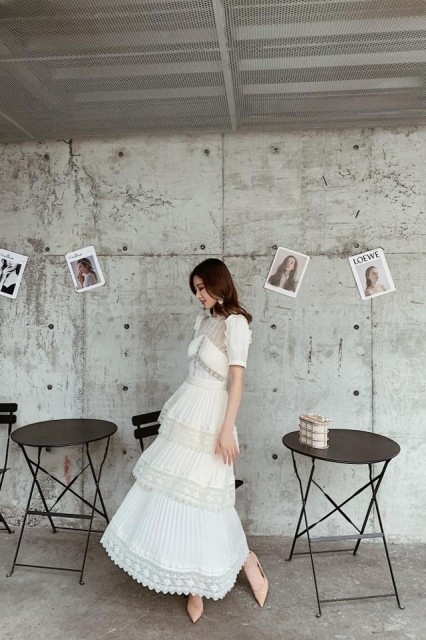 なデザイン パーティードレス ウェディング 演奏会 結婚式 ドレス 大人 ピアノの通販はau Pay マーケット ツヨシスタイル 商品ロッ ロング ドレス ワンピース レース 袖あり おしゃれ きれいめ 個性的 さまはこち