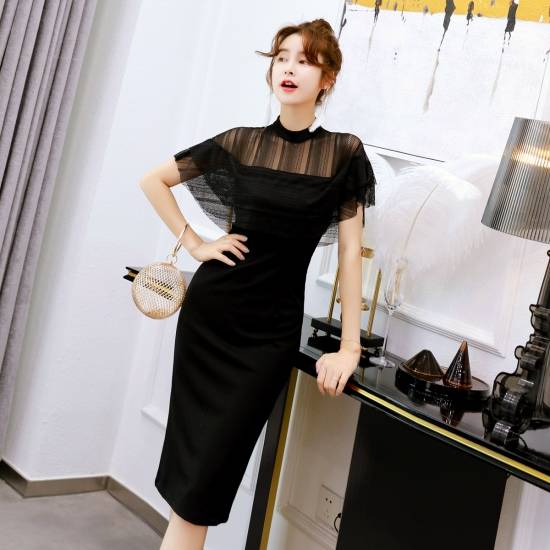 最新人気 パーティードレス 結婚式 二次会 ワンピース 結婚式 お呼ばれドレス ドレス 結婚式 お呼ばれ 黒 レース ワンピース レース パーティ ドレ 未使用 Www Iacymperu Org