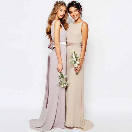 数量は多 パーティードレス 結婚式 お呼ばれ ワンピース ドレス ロング シンプル おしゃれ ノースリーブ ブライズメイド 代 30代 40代 期間限定価格 Centrodeladultomayor Com Uy